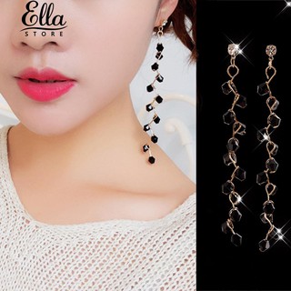 สร้อยข้อมือสตรีดีไซน์เก๋ลายปัก Rhinestone Dangle Studs