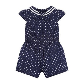 Mothercare ชุดเพลย์สูท เด็กผู้หญิง สไตล์กะลาสี สีกรมท่า navy floral playsuit