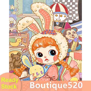 ♚พร้อมส่ง♚ชุดปักครอสสติตช์ ผ้าฝ้าย 11CT พิมพ์ลายกระต่าย DIY [boutique520.th]