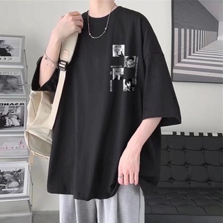 เสื้อยืดลําลอง แขนสั้น คอกลม พิมพ์ลายการ์ตูน ทรงหลวม โอเวอร์ไซซ์ สไตล์ญี่ปุ่น แฟชั่นฤดูร้อน สําหรับผู้ชาย และผู้หญิง【M-8