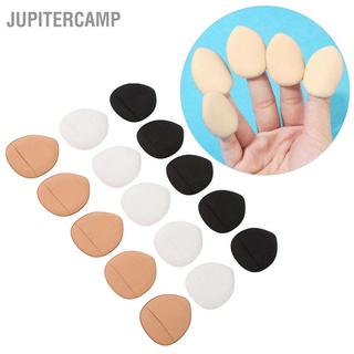 JUPITERCAMP 15pcs Finger Size Powder Puff Mini Triangle Soft Compact Wet Dry Makeup Tools for Girls Women