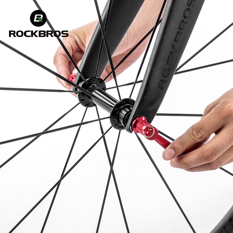 rockbros-แกนปลดเร็ว-กันขโมย-น้ําหนักเบา-2-สี-สําหรับล้อรถจักรยานเสือภูเขา