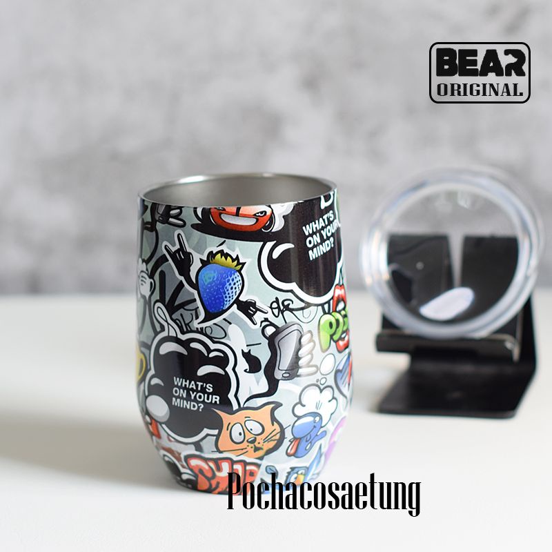 แก้ว-bear-grafiti-3d-ลายเต็มใบ-เคลือบผิวอย่างดี-304สเเตนเลส-2-ชั้น-ขนาด-10-20-30-ออนส์