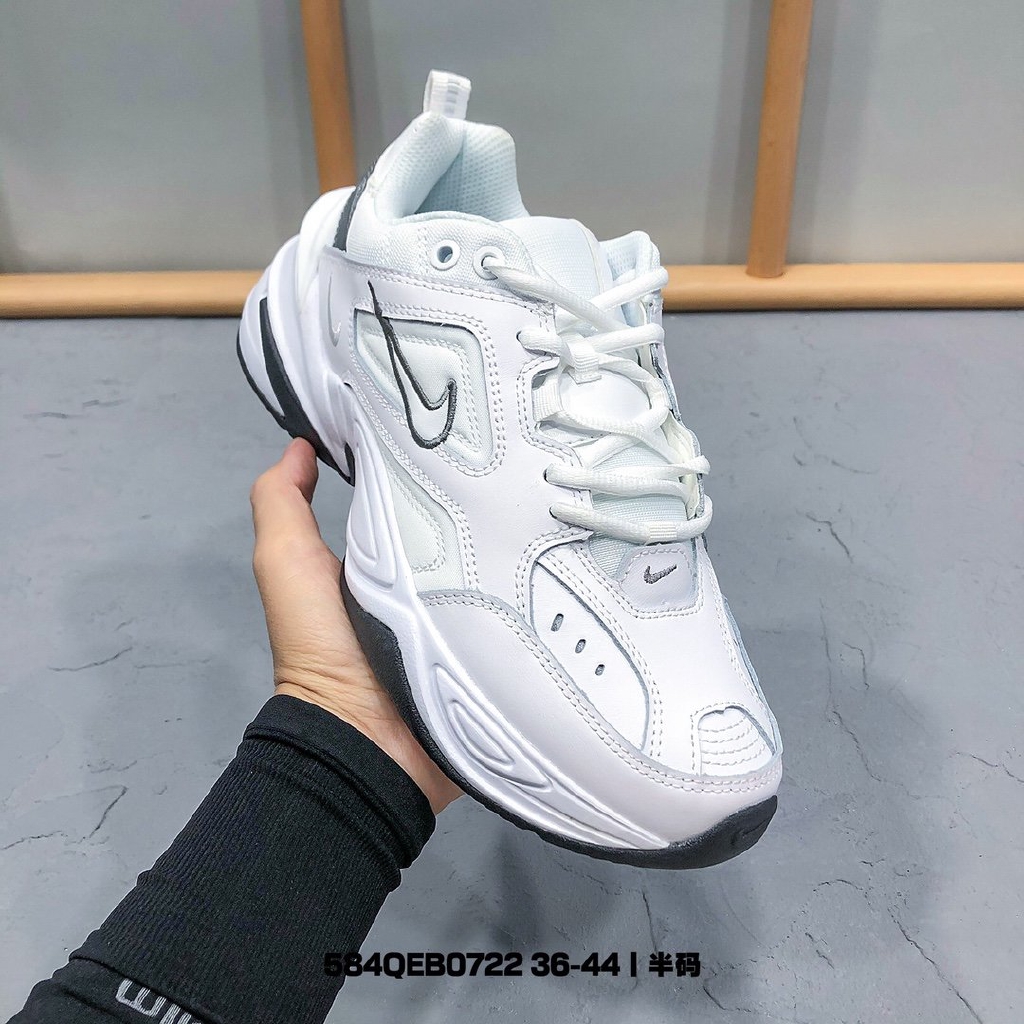 แท้-nike-มาใหม่-nike-m2k-tekno-รองเท้าวิ่งสุดคลาสสิค-รองเท้าผ้าใบระบายอากาศ-ไอคอนแฟชั่น-ขาว