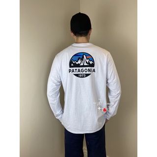 เสื้อยืดคอกลม แขนยาว พิมพ์ลาย Patagonia Fitz Roy Scope สําหรับผู้ชาย