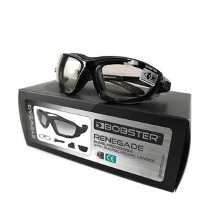 สินค้า แว่นตากันลม ใส่ขี่มอเตอร์ไซค์ เลนส์ออโต้ปรับแสงอัตโนมัติ Bobster รุ่น Renegde,Photochromic Lens