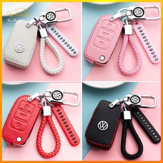 มหาชน Volkswagen เคสกุญแจรถยนต์ พวงกุญแจ พวงกุญแจรถยนต์ กระเป๋าใส่กุญแจรถยนต์ ปลอกกุญแจรถยนต์ Sagitar BORA JETTA polo Car key case key leather case Ready stock