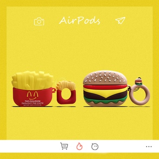 McDonalds Burger Fries compatible AirPods3 สำหรับ compatible AirPods (3rd) 2021 ใหม่ compatible AirPods3 หูฟังสำหรับ compatible AirPodsPro กรณี compatible AirPods2gen