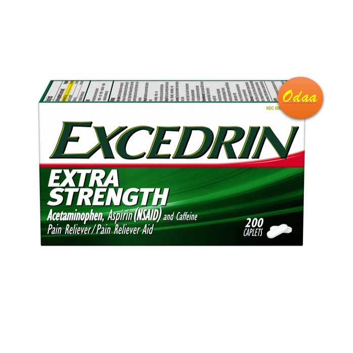 ราคาและรีวิว200 เม็ด แก้ปวด ลดไข้ * Excedrin Extra Strength Pain Relief Caplets  Headache Relief