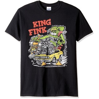 r.f. ratfink rat king fink เสื้อยืดลําลองสําหรับผู้ชายแขนสั้นคอกลมพิมพ์ลาย