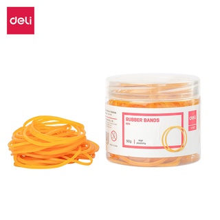 Deli หนังยางวงเล็ก 50g/กล่อง ยางวง ยางรัดของ ยางมัดถุง หนังยางรัดของ หนังยางรัดถุงแกง หนังยางวงใหญ่ Rubber Bands