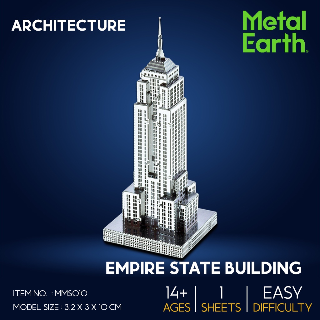 โมเดลโลหะ-3-มิติ-ตึกเอ็มไพร์สเตต-empire-state-building-mms010-แบรนด์-metal-earth-ของแท้-100-สินค้าพร้อมส่ง