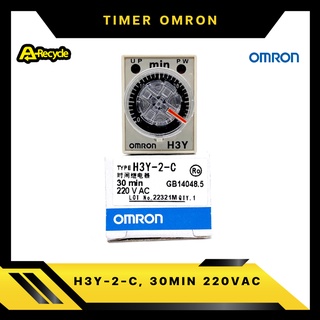OMRON H3Y-2-C, 30MIN 220VAC TIMER RELAY OMRON 2 Contact 8 ขา