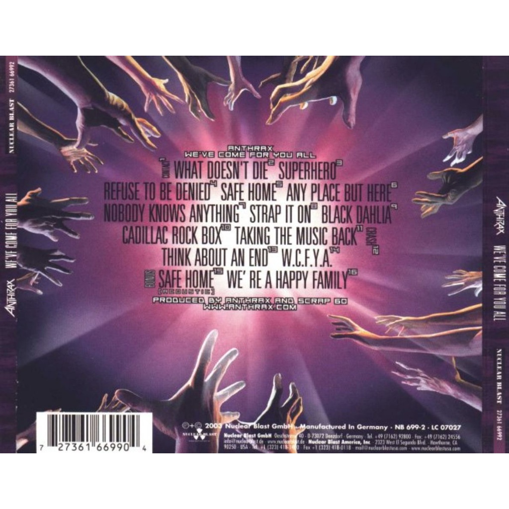 cd-audio-คุณภาพสูง-เพลงสากล-anthrax-weve-come-for-you-all-16เพลง-flac-file-คุณภาพเสียงเกิน-100