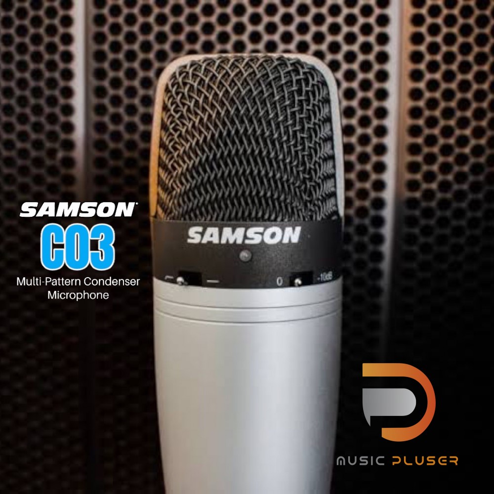 ไมโครโฟน Samson C03 MultiPattern Condenser Microphoneระบบเสียง 16 บิท