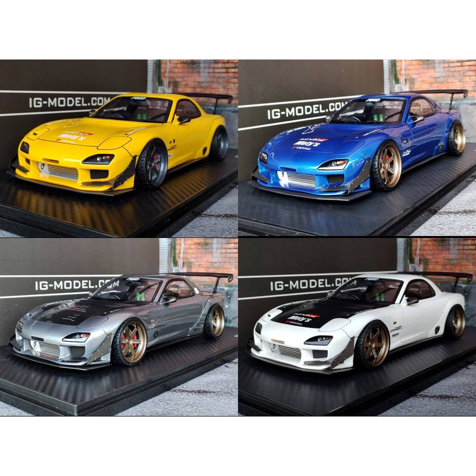 โมเดลรถRX7 ignition Model Feed Mazda RX7 FD3s ขนาด สเกล scale 1:18 1/18 ...