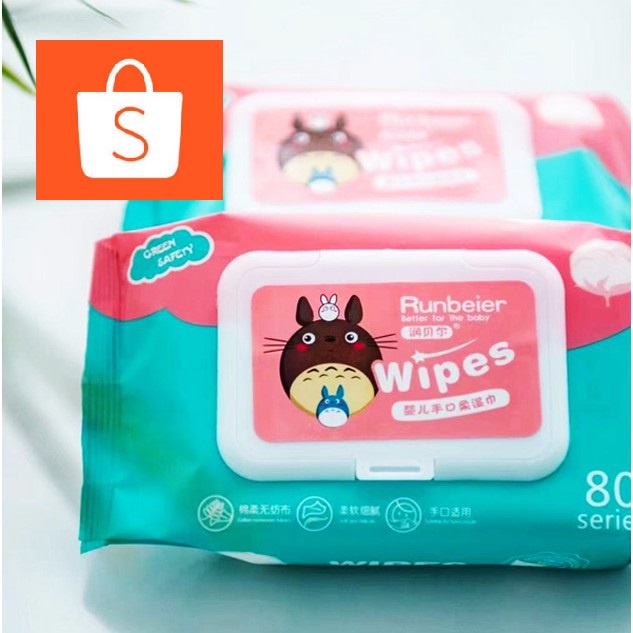 ภาพหน้าปกสินค้าทิชชู่เปียกเด็ก พร้อมส่ง ราคาถูก น้ำเต็มๆแผ่น Baby Wipes จากร้าน shopee__99 บน Shopee