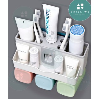 ☘️ ชุดใส่แปรงสีฟันพร้อมที่บีบยาสีฟัน☘️ Toothpaste Dispenser Set