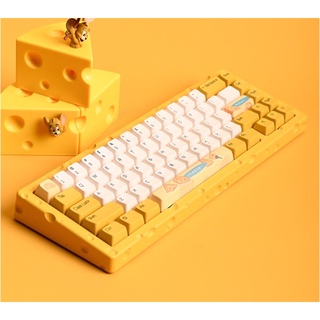 คีย์บอร์ดชีส Ajazz AC067 Cheese 67 Keys Hot-Swappable Gasket Mounted Mechanical Keyboard