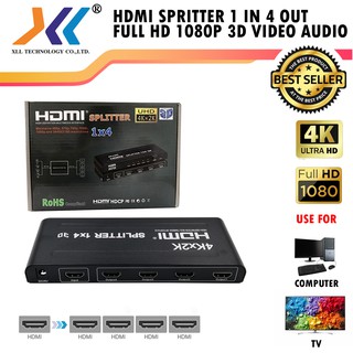 HDMI Splitter เข้า 1 ออก 4 Full HD 3D & 4K / HDMI011