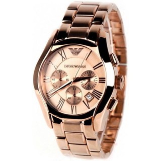 Emporio Armani นาฬิกาข้อมือผู้ชาย Rose Gold สายสแตนเลส รุ่น AR0365