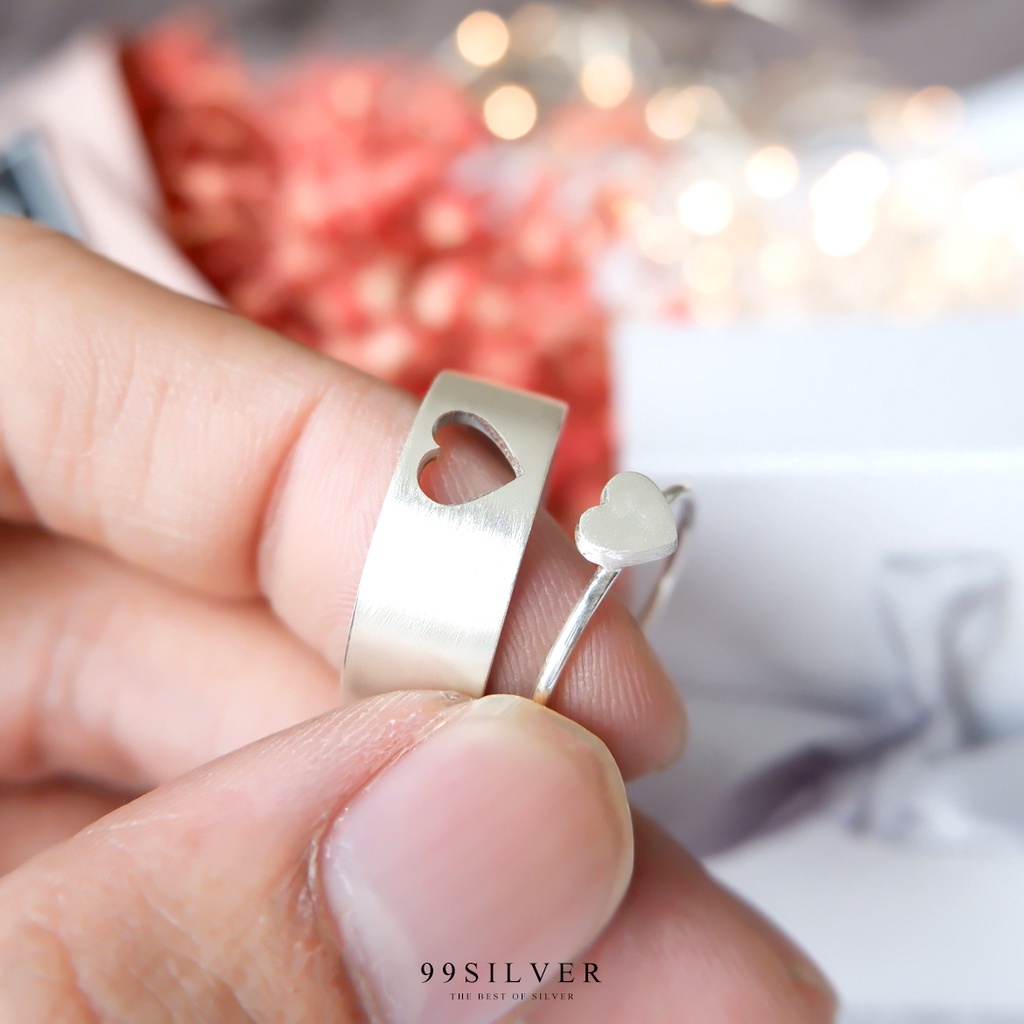 แหวนรักเดียว-ใช้หัวใจดวงเดียวกันมาทำแหวนทั้งสองวง-ทั้งชายและหญิง-กดสั่ง-1-ครั้ง-ได้แหวน-2-วง-r154
