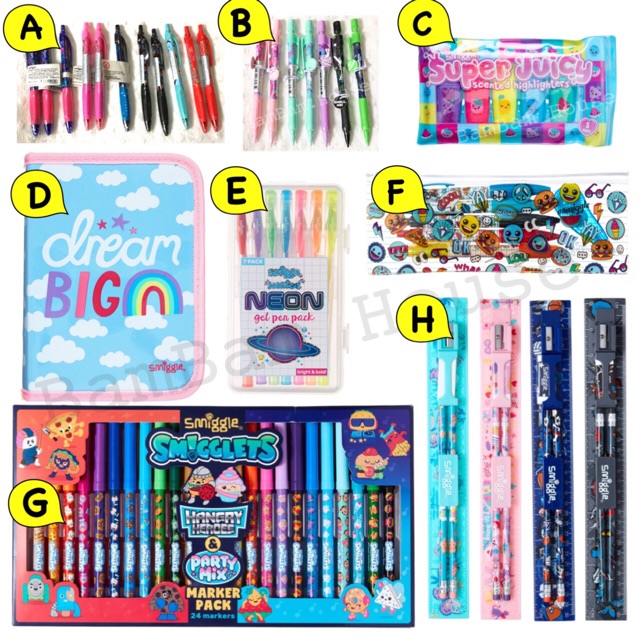 📮พร้อมส่ง🔥Smiggle Multi Stationary Pack เซ็ทเครื่องเขียนชิคๆ แท้ 100% |  Shopee Thailand