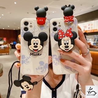เคส Samsung A12 A11 A03 A03S A02 A02S A71 A52 4G 5G A52S A51 A32 A31 A50 A50S A30 A30S A20 A10 A10S A7 2018 M12 M11 J7 Prime J6 J6+ J4 J4+ Plus 3D Cartoon Protect Camera Soft Case With Doll Stand Lanyard