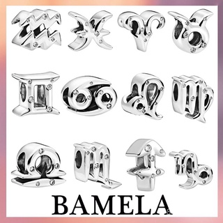 Bamela สร้อยข้อมือ เงินแท้ 925 ประดับลูกปัด 12 สไตล์ สําหรับผู้หญิง Diy