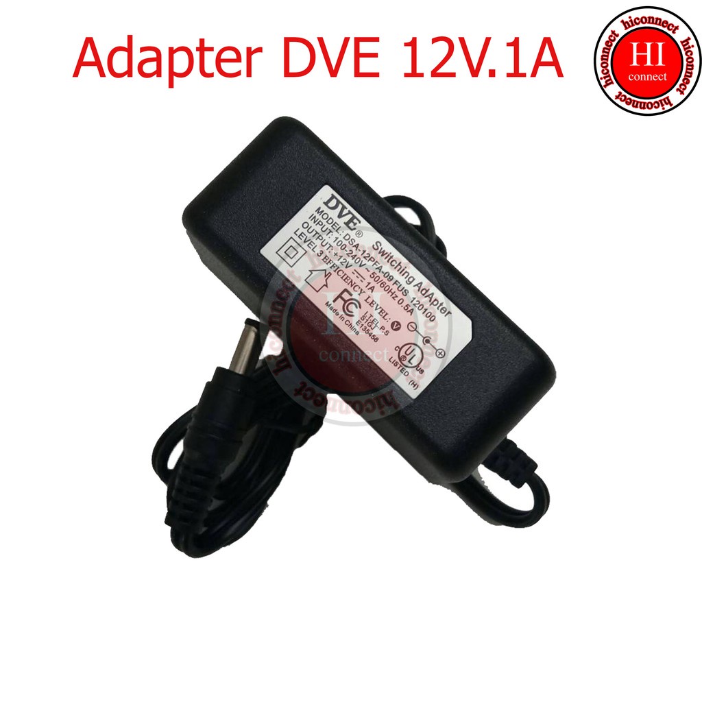 zc Adapter DVE 12v 1a สำหรับกล้องวงจรปิด | Shopee Thailand