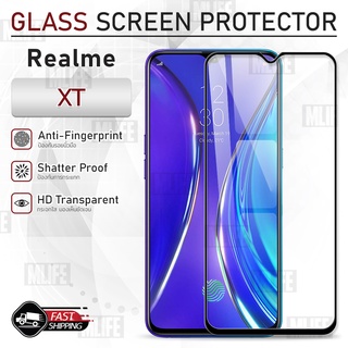 MLIFE - กระจก 9D เต็มจอ Realme XT ฟิล์มกระจก กาวเต็มจอ ฟิล์มกระจกนิรภัย ฟิล์มกันรอย กระจก เคส Tempered Glass