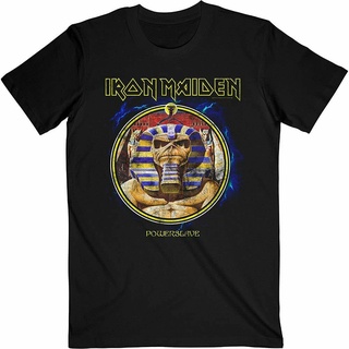 T-shirt  ใหม่ ผ้าฝ้าย 100% 100% ทรงกลม ลาย Iron Maiden Powerslave สําหรับคุณแม่ ของขวัญคริสต์มาสS-5XL