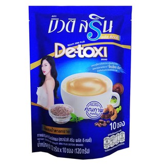 กาแฟแพนเค้ก บิวติ สริน พลัส ดีทอซี่ (DETOX coffee) 1 ถุง บรรจุ (10 ซอง x 12 กรัม) น้ำหนักสุทธิ 120 กรัม