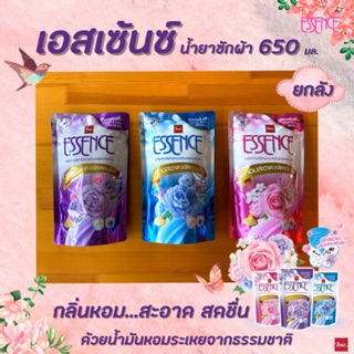 🔥🔥ยกลัง Essence เอสเซ้นซ์ น้ำยาซักผ้า ขนาด 650 มล. (มีให้เลือก) bsc