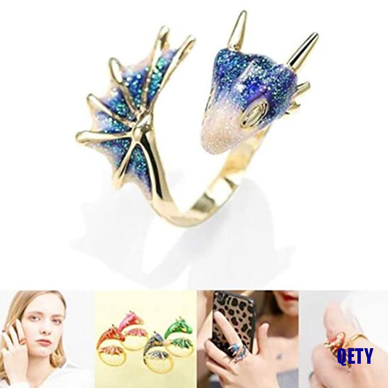 ( Qety ) แหวนนิ้วมือ Midi รูปงูสีเขียวกลิตเตอร์ | Shopee Thailand