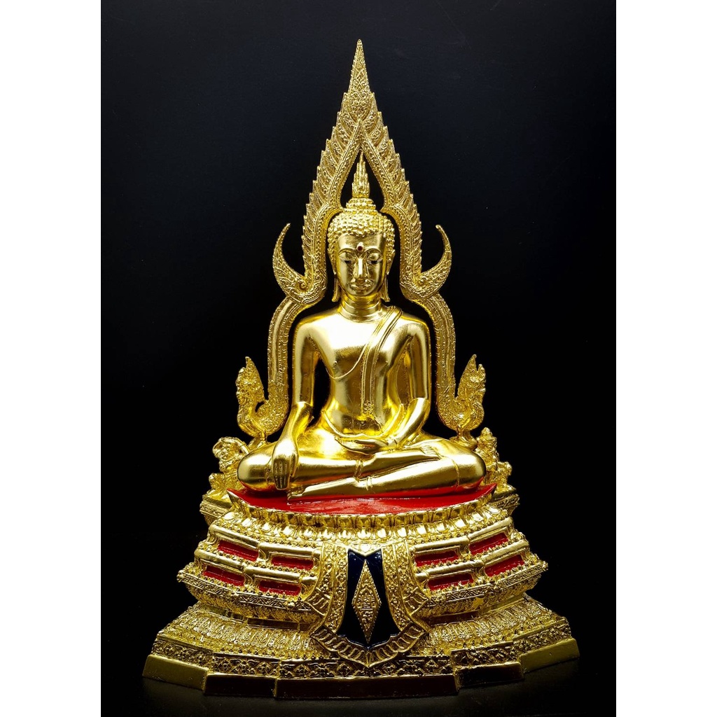 พระพุทธชินราช-หน้าตัก-5นิ้ว-เนื้อทองเหลืองปิดทองแท้-พิมพ์วัด