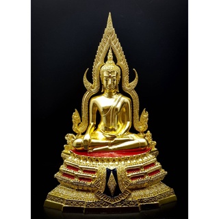 พระพุทธชินราช หน้าตัก 5นิ้ว เนื้อทองเหลืองปิดทองแท้ (พิมพ์วัด)