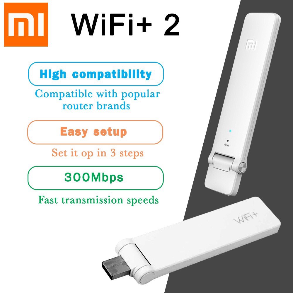 ตัวขยายสัญญาณ Wi-Fi mi WiFi+ 2 | Shopee Thailand