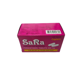 สินค้า SARA ซาร่า 500 มิลลิกรัม 100 เม็ด เม็ดรีและกลม