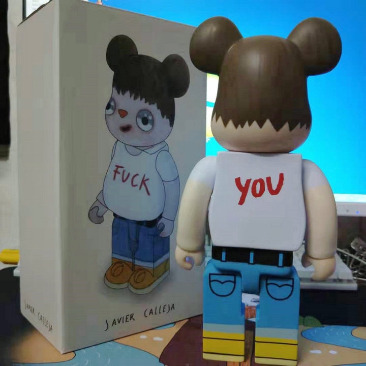 แอคชั่นฟิกเกอร์-400-bearbrick-x-javier-calleja-girls-bearbrick-ของเล่นสะสม