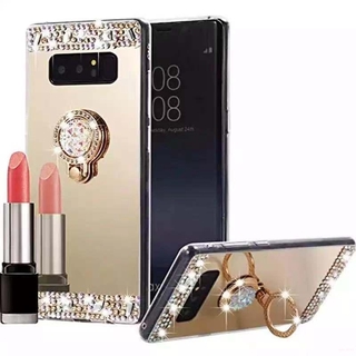 เคส-Phone Case For Samsung A03S A22 A02 A71 A52 A12 A42 A02S A21S A31 A10 A30 A50 A70 A30 A20 A11 With Diamond Holder|HY
