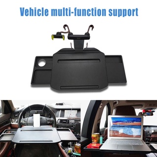 Car Laptop Mount Eating Desk Foldable Extendable Hidden Drawers Multi-Functional Tablet with Phone Holder Fits Most Vehi