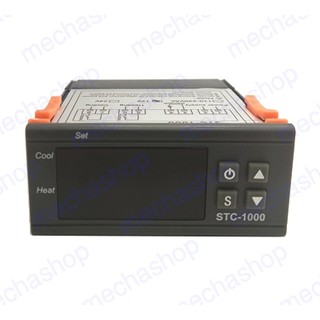 เครื่องควบคุมอุณหภูมิ ตัวควบคุมอุณหภูมิ 220V/12V/24V Digital STC-1000 Temperature Controller Thermostat with Probe