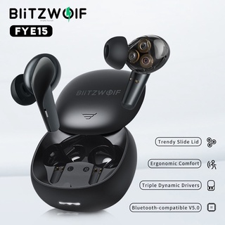 Blitzwolf® Bw-fye15 TWS หูฟังบลูทูธ HiFi สเตอริโอเบส ความล่าช้าต่ํา สมาร์ททัช การโทรแบบ HD กันน้ํา หูฟังกีฬา