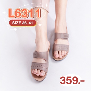 📣พร้อมส่ง📣 รองเท้าแฟชั่นผู้หญิงแบบสวม น้ำหนักเบา รองเท้าแตะเพื่อสุขภาพ DEBLU รุ่น L6311
