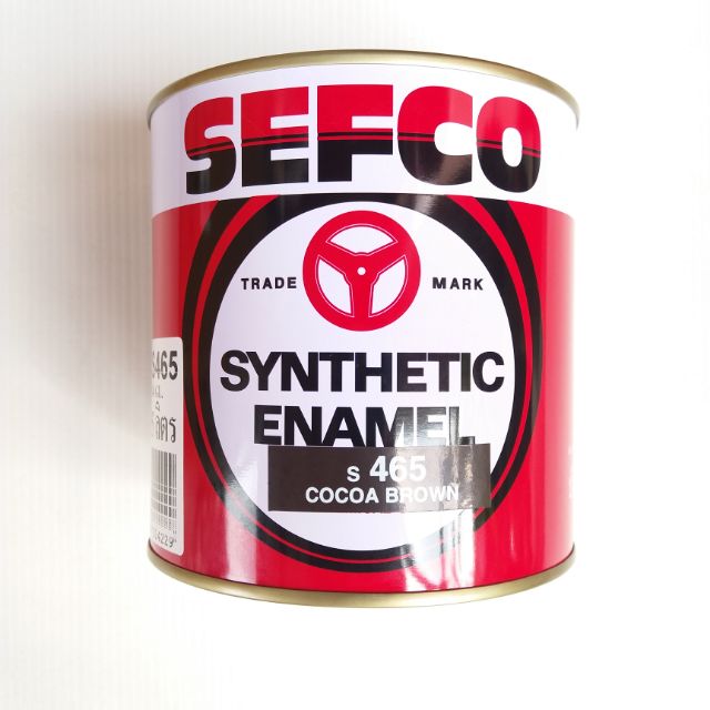 สีน้ำมัน เคลือบเงา สีน้ำตาล เบอร์ S 465 ขนาดแกลลอน(3.4ลิตร) เซฟโก้ SEFCO  Synthetic Enamel | Shopee Thailand