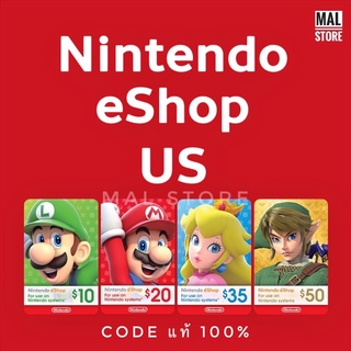 ภาพขนาดย่อของภาพหน้าปกสินค้าCode Nintendo eShop Card ( US ) สั่งได้ ตี 05:00 - 21:00 น. จากร้าน max_apichet บน Shopee