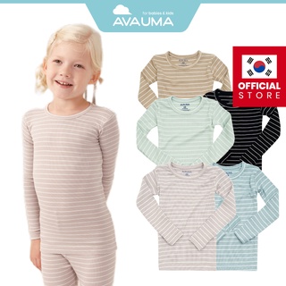 Avauma ชุดนอนผ้าฝ้าย แขนยาว ลายทาง 3M-7 Years สําหรับเด็กวัยหัดเดิน 2 ปี