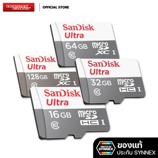 ภาพย่อรูปภาพสินค้าแรกของSandisk เมมโมรี่การ์ด SanDisk Ultra microSDHC/microSDXC ของแท้ประกัน Synnex