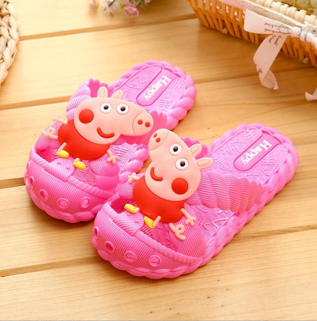 รองเท้าเด็ก-14-19-cm-peppa-pig-เปปป้าพิก-สีฟ้า-สีชมพู